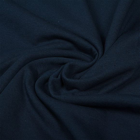 Ткань трикотаж Кулирка хлопок 145г опененд 100+100см т.синий 19-3921 уп.6м