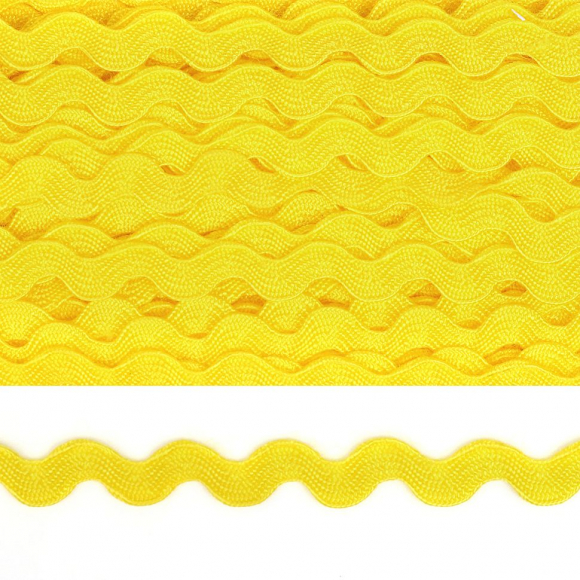 Тесьма декоративная Вьюнчик арт.TBY.64312 шир.5мм цв.M506 желтый уп.32,92м