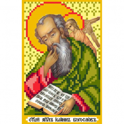 Рисунок на шелке МАТРЕНИН ПОСАД арт.22х25 - 3022 Иоанн Богослов