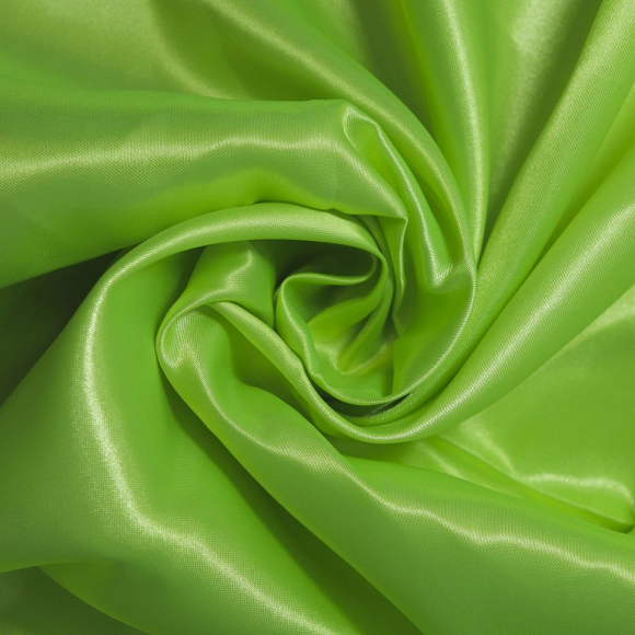 Ткань атлас-сатин 70 г/м? 100% полиэстер шир.148 см арт.Р.15121.13 цв.13 салатовый уп.25м