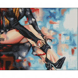 Алмазная мозаика Ah5596 Женские туфельки 40х50