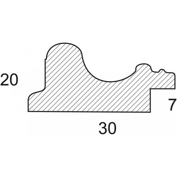 Багетная рамка для картин и вышивки "Белоснежка" арт.3135-BM(Lea) бежевый 20х25 см