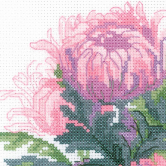 Набор для вышивания РИОЛИС арт.1595 Букет хризантем 30х40 см