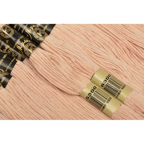 Нитки мулине цв.6300 бледно терракотовый 12х10м С-Пб