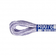 Нитки для вышивания Gamma мулине 100% вискоза 12 x 8 м цв.R0076 св.сиреневый