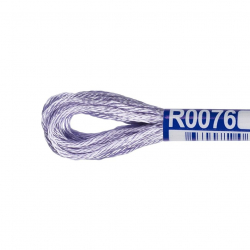 Нитки для вышивания Gamma мулине 100% вискоза 12 x 8 м цв.R0076 св.сиреневый