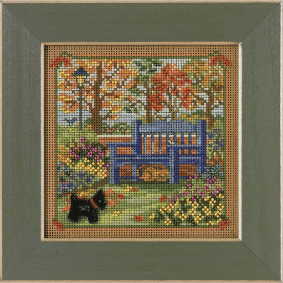 Набор для вышивания MILL HILL Осень - Кантри-Лейн 13,33х13,33 см