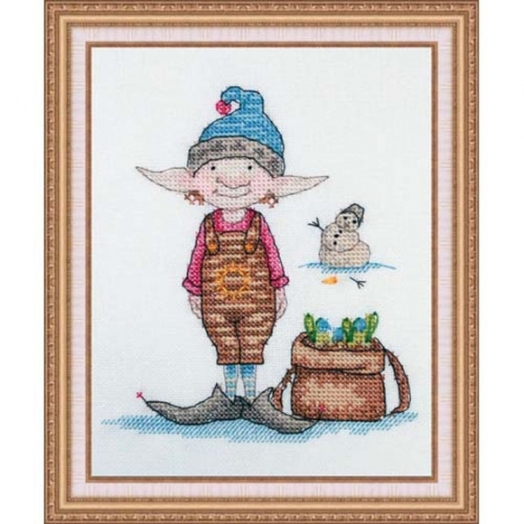 Набор для вышивания NEOCRAFT арт.МН-34 Принес весну 13х15 см Набор для вышивания NEOCRAFT арт.МН-34 Принес весну 13х15 см