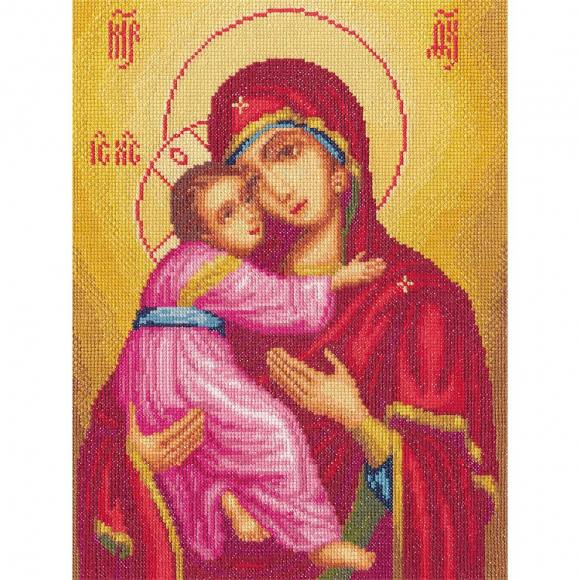 Набор для вышивания PANNA арт. CM-1323 Икона Божией Матери Владимирская 23,5х31 см Набор для вышивания PANNA арт. CM-1323 Икона Божией Матери Владимирская 23,5х31 см