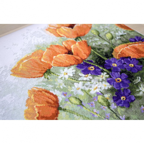 Набор для вышивания LUCA-S арт. B2368 Маки 28,5х28 см Набор для вышивания LUCA-S арт. B2368 Маки 28,5х28 см
