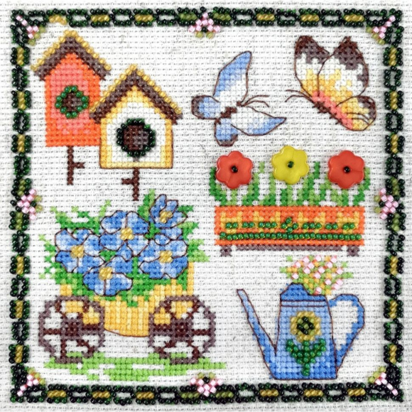 Набор для вышивания МАРЬЯ ИСКУСНИЦА арт.13.003.21 Весенняя пора 13х13 см