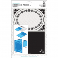 84282_Форма для эмбоссирования "Рамка - Снежинки"