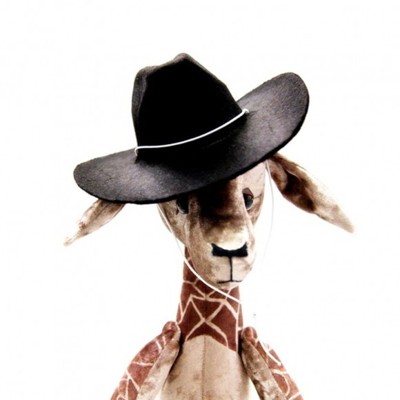 Шляпка ковбойская арт.КЛ.24871 15х15,5х6см цв.черный уп.2шт