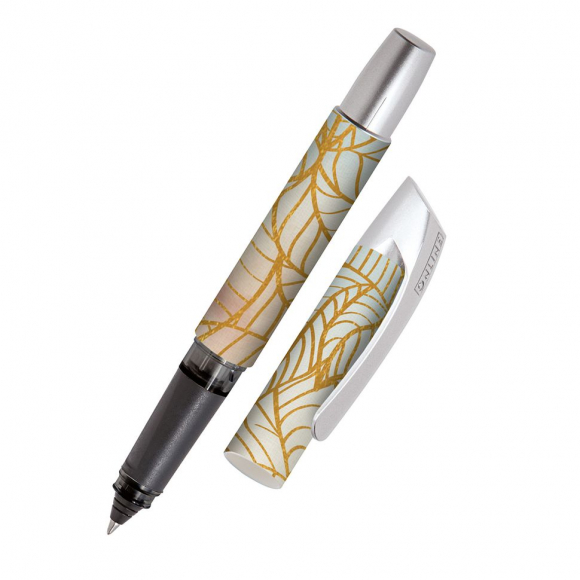 Ручка-роллер "Campus" с синим картриджем, толщина линии 0.7 мм, принт "Золотые листья" Ручка-роллер "Campus" с синим картриджем, толщина линии 0.7 мм, принт "Золотые листья"