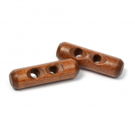 Пуговицы деревянные TBY BT.WD.046 цв.003 коричневый 80L-51мм, 2 прокола, 20 шт