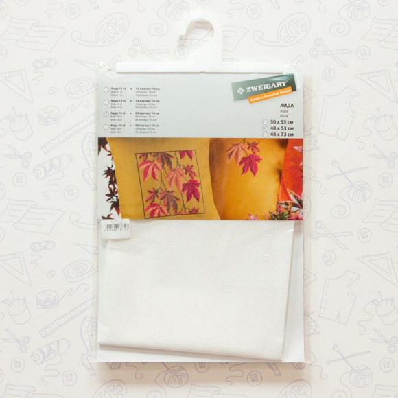 16150_Канва в упаковке Aida 16 сt, 48 x 53 см, цвет №101