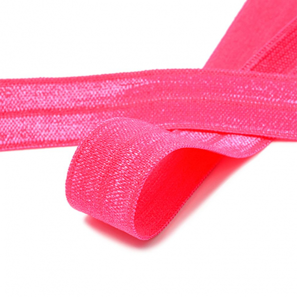 Резинка TBY бельевая окантовочная блестящая шир.15мм цв.F145 малиновый уп.50 м
