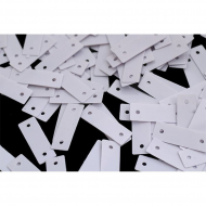 Пайетки россыпью арт.TBY-FLK361 5х15мм цв.035 белый уп.50г