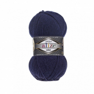 Пряжа для вязания Ализе Superlana midi (25% шерсть, 75% акрил) 5х100г/170м цв.058 т.синий