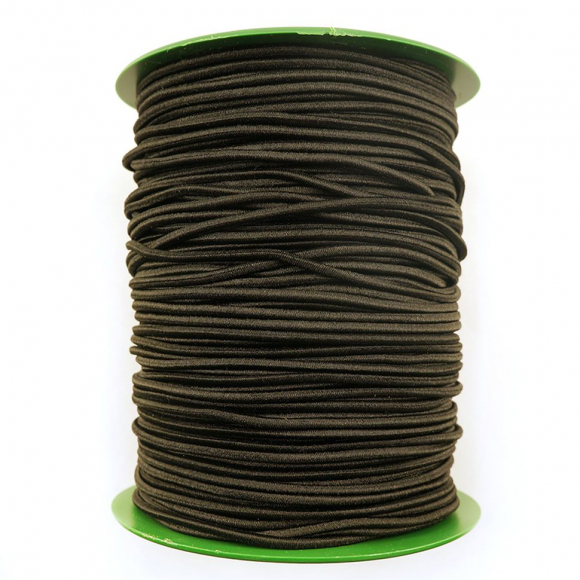 Резинка шляпная SAFISA, 2 мм, цвет 01, черный