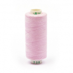 Нитки Dor Tak бытовые 40/2 полиэстер 366м цв.738 розовый
