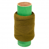 Тесьма киперная 13 мм хлопок 1,9г/м арт.ЛКЭ-13ХХ-100 цв.хаки уп.100м