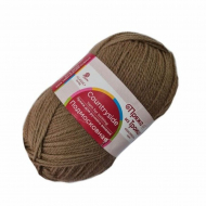 Пряжа для вязания ТРО Подмосковная (50% шерсть, 50% акрил) 10х100г/250м цв.0377 кофейный