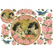 38405_Бумага рисовая "Чай и цветы"