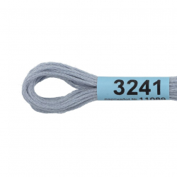 Нитки для вышивания Gamma мулине (3173-6115) 100% хлопок 24 x 8 м цв.3241 серо-голубой