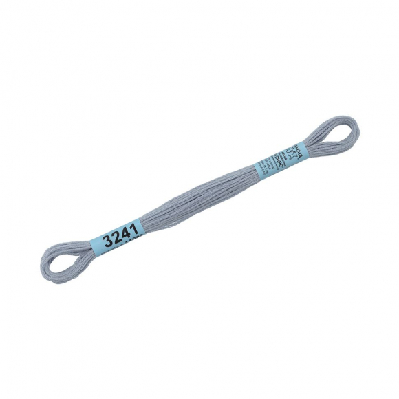 Нитки для вышивания Gamma мулине (3173-6115) 100% хлопок 24 x 8 м цв.3241 серо-голубой