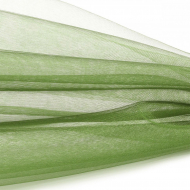 Фатин Кристалл средней жесткости блестящий арт.K.TRM шир.300см, 100% полиэстер цв. 32 К уп.5м - желто-зеленый