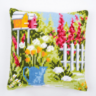 Набор для вышивания VERVACO арт.PN-0182952 Подушка Мой нежный сад 40х40 см