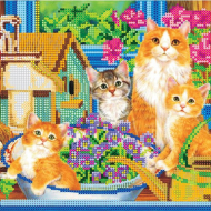 Схема на холсте АБРИС АРТ арт. AC-015 Прогулка 20х20 см