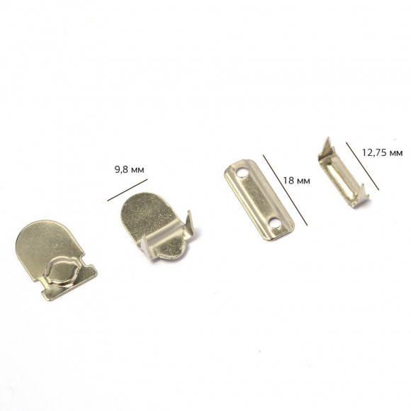 Брючные крючки 2 шипа TBY-JX8204B цв.никель уп. 100шт