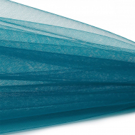 Еврофатин мягкий матовый Hayal Tulle арт.HT.S шир.300см, 100% полиэстер цв.29 уп.5м - ярк. бирюзовый