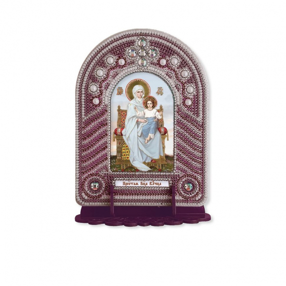 Набор для вышивания бисером НОВА СЛОБОДА арт.ВК1002 Пресвятая Богородица Владычица 10х13 см