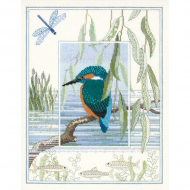 Набор для вышивания DERWENTWATER DESIGNS арт.WIL1 Kingfisher 26,9х34,2 см