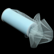 Фатин средней жесткости в шпульках,100% нейлон, арт.TBY.C шир.150мм цв.17 св.голубой уп.22.86м