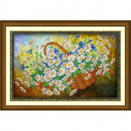 Набор для вышивания бисером ПАУТИНКА арт.Б-1239 Ромашки 24х39 см