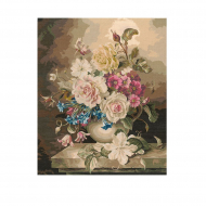 Набор для вышивания мулине НИТЕКС арт.0150 Букет 56х71 см