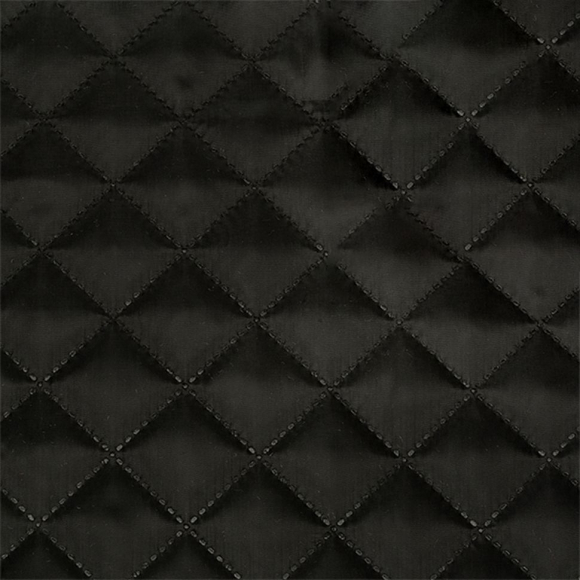 Термостежка Подкладка арт.РАД.54176 170Т № 0124, 3070 рис.№5 клетка 3,5см цв.черный Синтепон 100г/м? шир.150см рул.40-60м