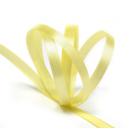 Лента атласная 6мм цв.4617 желтый IDEAL уп.27,4 м