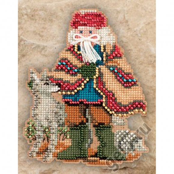 42248_Набор для вышивания бисером "Горный Санта "