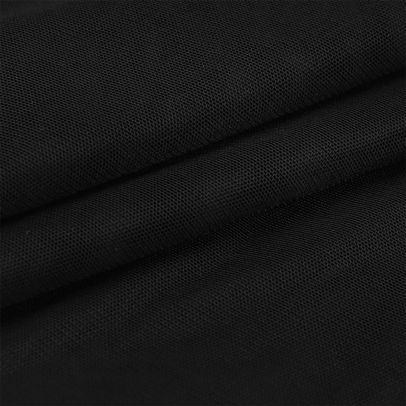 Сетка стрейч арт.TBY-03128209 51г/м? (аналог Лаума 591С) ш.150см цв.черный рул.50м