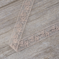 177948_Вышивка на тюле, 23 мм, цвет розовый 177948_Вышивка на тюле, 23 мм, цвет розовый