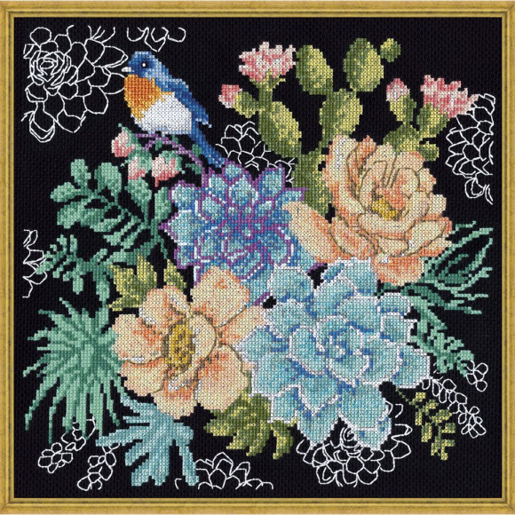 Набор для вышивания "Суккуленты" Набор для вышивания "Суккуленты"