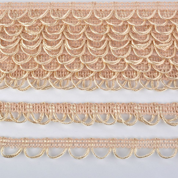 Тесьма отделочная UU цв.296 бл.кремовый шир.18-19мм уп.16,45м