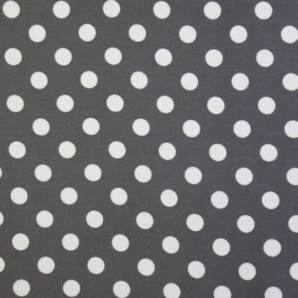 Ткань шелк Армани в горошек 90 г/м? 97% полиэстер, 3% спандекс шир.145 см арт.Р.19161.03 цв.03 серый уп.25м