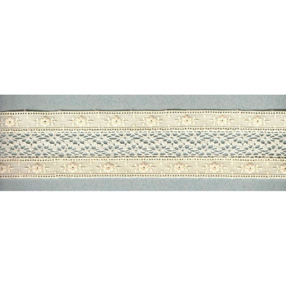 Шитьё с мерсеризованным кружевом, 50 мм, цвет сливочный Шитьё с мерсеризованным кружевом, 50 мм, цвет сливочный