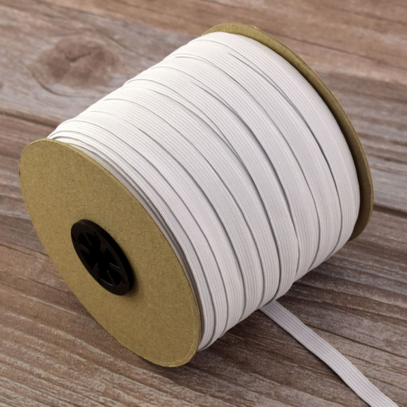 29755_Резинка продежка, 7,9 мм, цвет белый